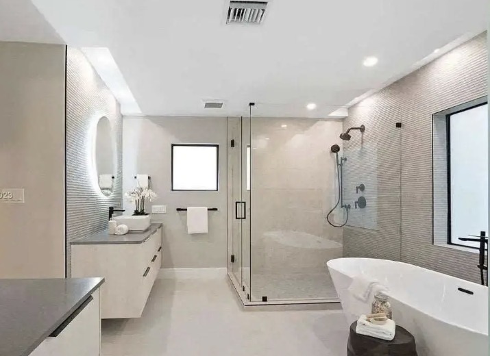 Custom bathroom remodel